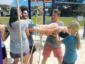 Regional youth go camping