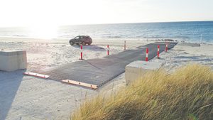 Boat ramp rolled out*