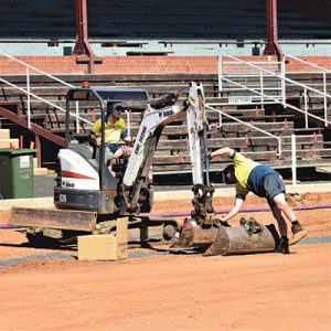 New oval right on track