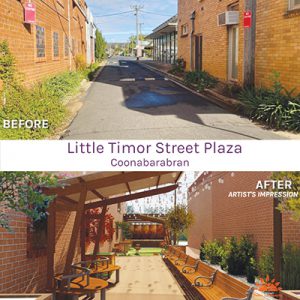 Laneway into plaza