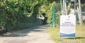 Trial treatments for laneways