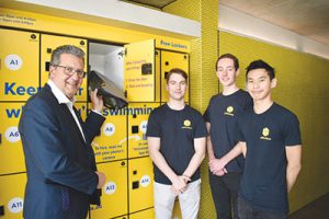Smart locker technology keeps beach goers safe