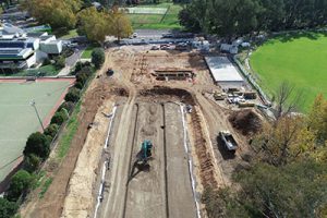 Works progress on aquatic centre
