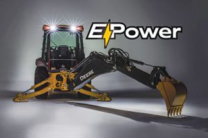 John Deere joint tests its first electric-powered backhoe*