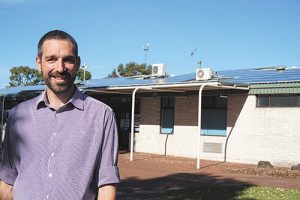Swimming pool goes green