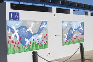 Beachside mural commemorates