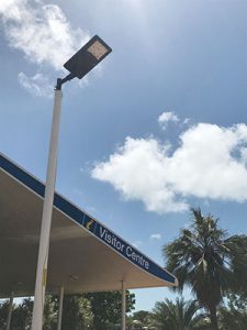 Solar lights installed at  visitor centre