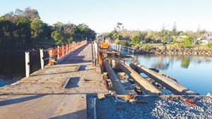 Timber bridge restored