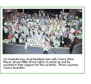 Cowra community supports local family