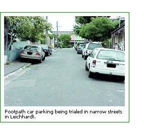 Footpath parking trials begin