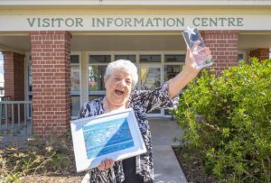 Entertaining crier a town hero