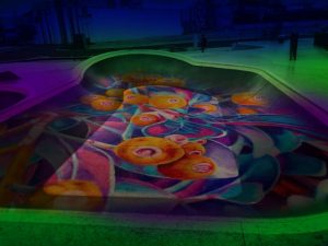 Unique canvas for light show