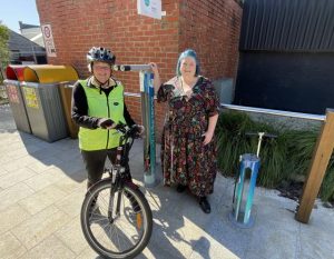 Devonport residents on their bikes