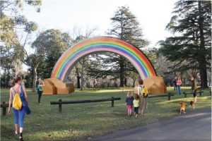 The big rainbow finds a home
