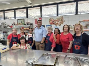 Penrith mayor in the kitchen for party