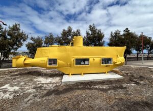 Yellow Submarine resurfaces on Eastern breakwater